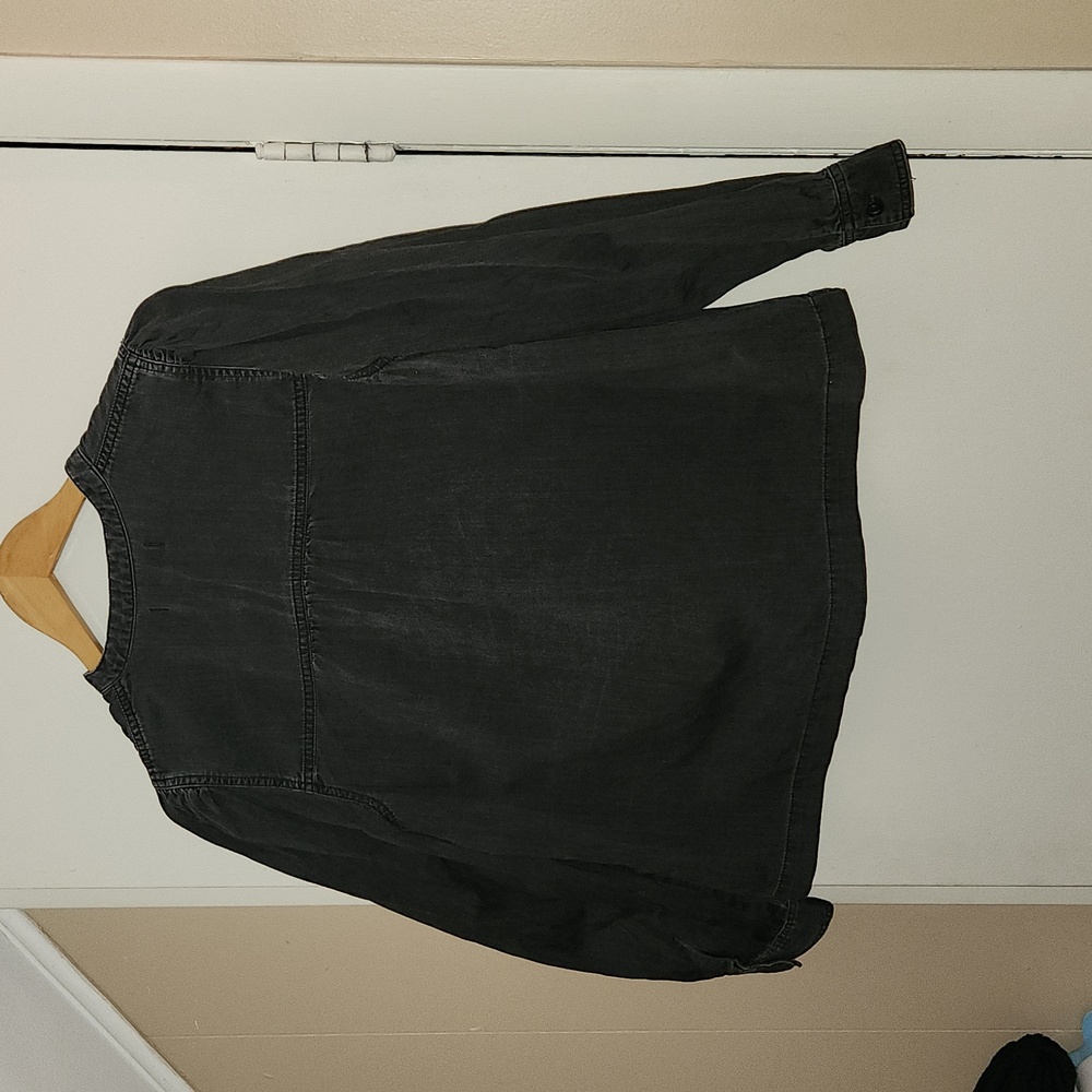 Madewell Black Denim Top - Picture 4 of 11